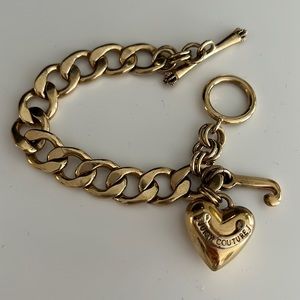 Juicy Couture gold charm bracelet